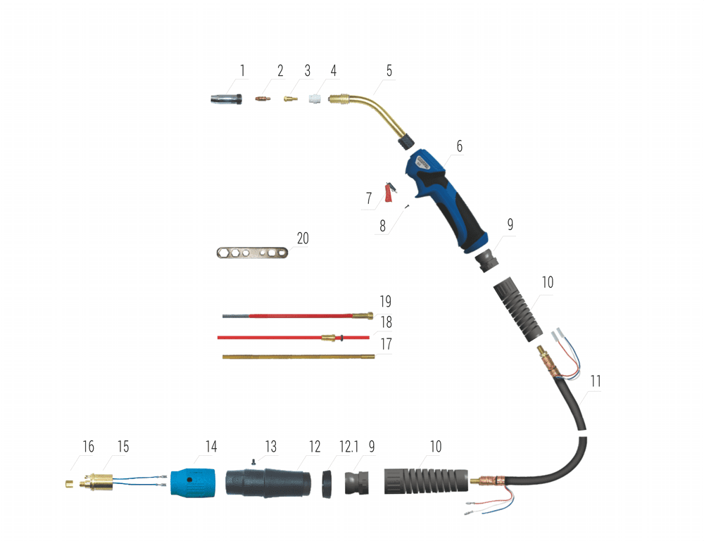 قطعات تورچ co2